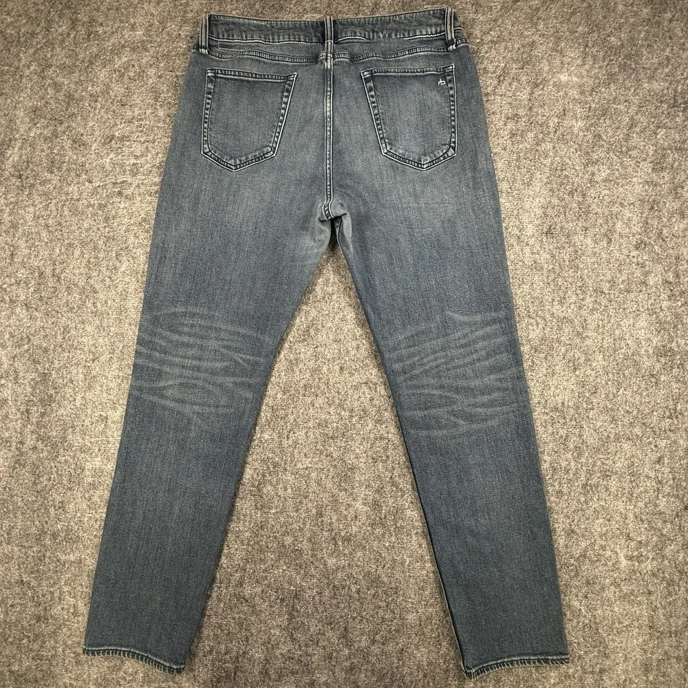 Rag & Bone Alex Jeans Mens 34x32 Blue Athletic Fit 3 Stretch Denim Premium